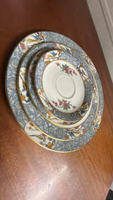Lenox Ming Birds Black Backstamp Dinner Plate Set of 4 Mede in USA - Image 3