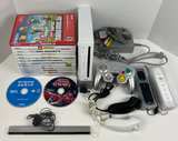 Modded Nintendo Wii 15 Games 3 Controllers 2 Nunchucks  - Image 1