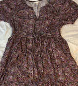 Terra & Sky Short Sleeve V-Neck Dress - Image 1