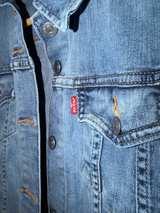 Levi's Original Trucker Denim Jacket Blue Size Medium - Image 2