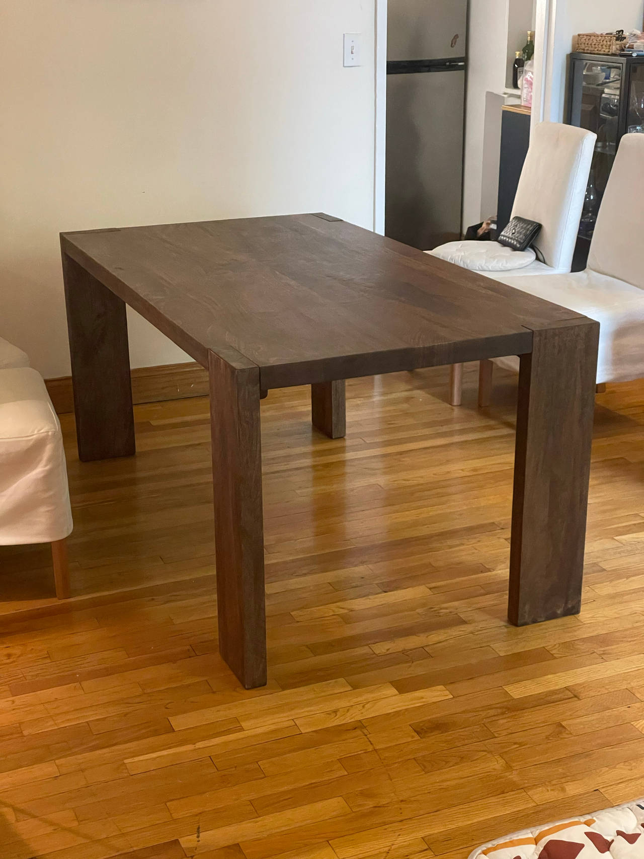 CB2 blox 63” Solid Wood Dining Table