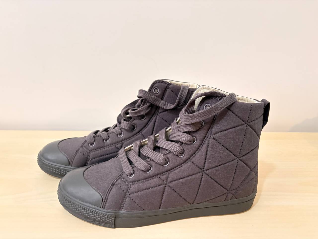 High Top Quilted Sneakers