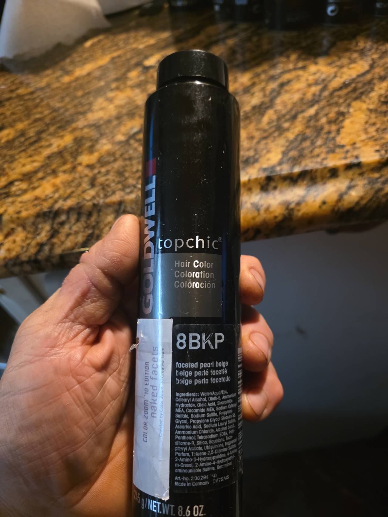 Goldwell Topchic Permanent Hair Color 8BKP Faceted Pearl Beige