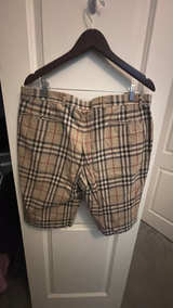 Burberry Check Cotton Shorts Sand Beige Size 32 - Image 3