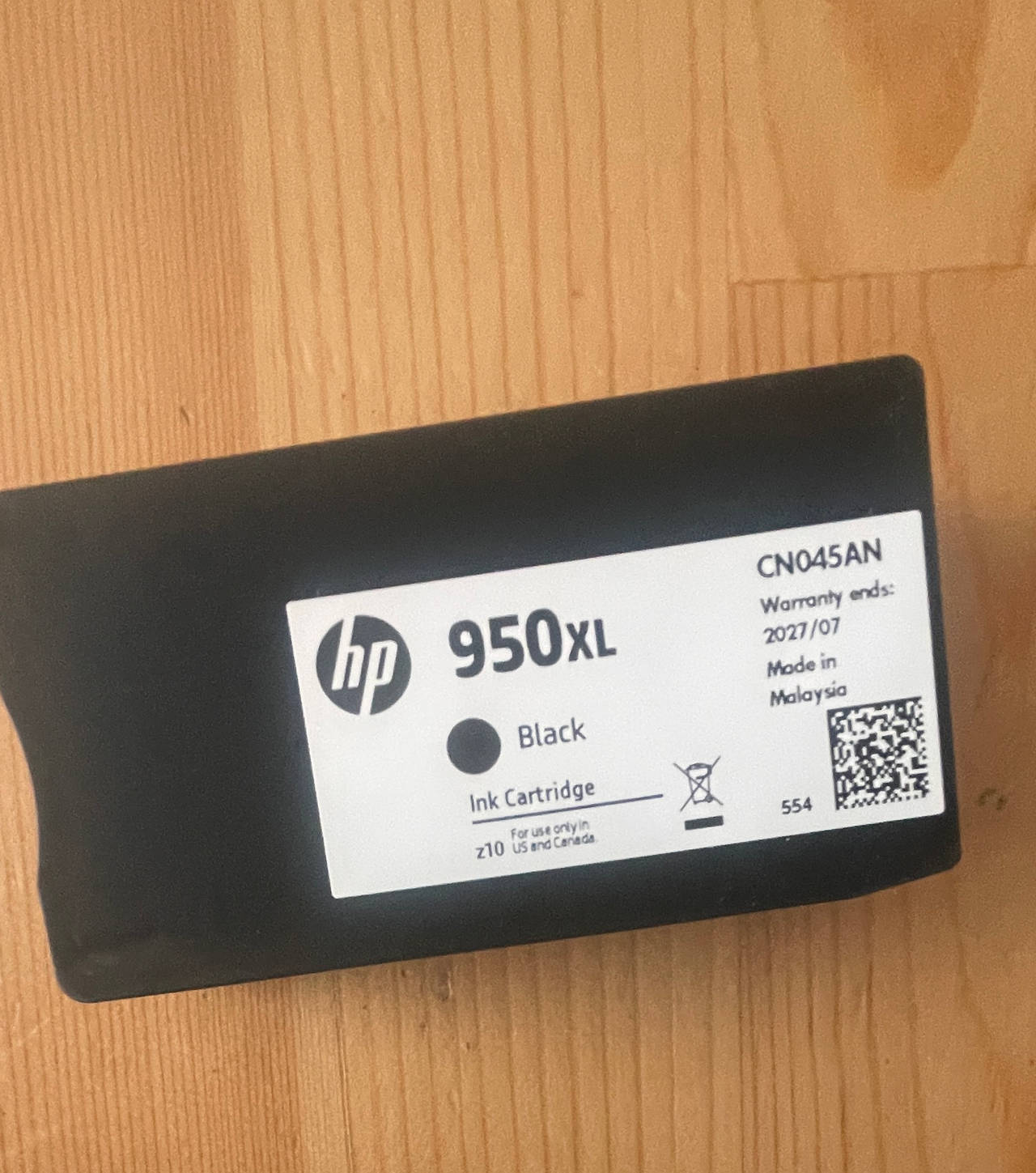 HP 950XL Black High Yield Ink Cartridge (CN045AN)