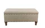 Upholstered Storage Bench with Nailhead Trim - Brand New in Box - Image 5