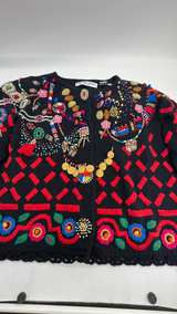 Michael Simon Vintage Beaded Embroidered Cardigan Sweater - Image 2