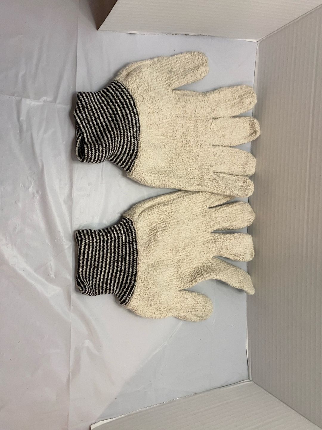 MCR Safety Heavy Weight Seamless Reversible Work Glove - Large, Natural