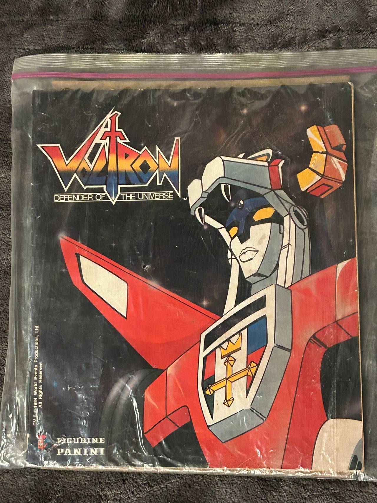 1984 Panini Voltron Defender of the Universe Sticker Album
