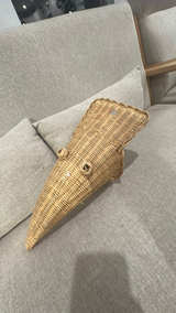 Arrorog Natural Rattan Cornucopia Basket - Image 3