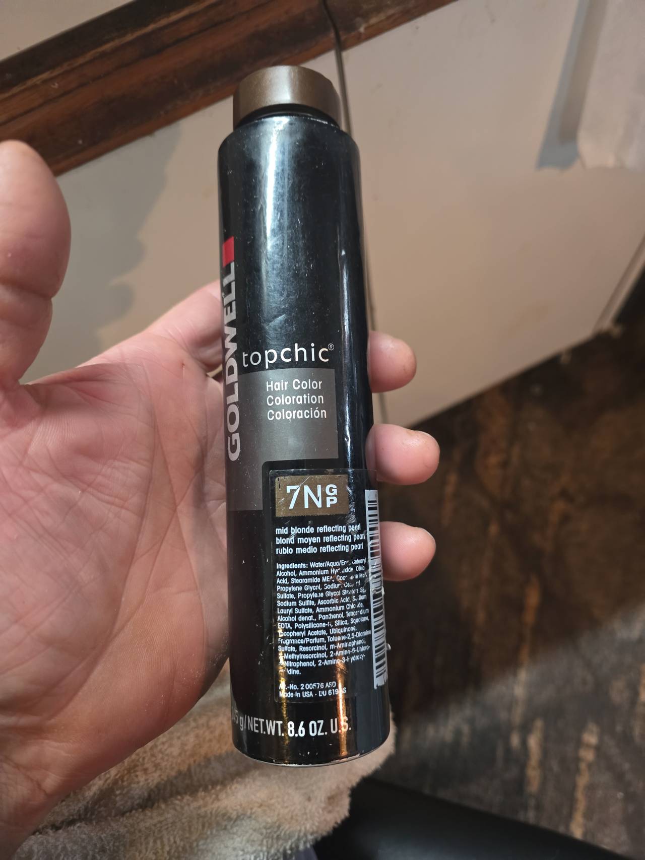 Goldwell Topchic Hair Coloration 7NGP Mid Blonde Reflecting Pearl 250ml Canister