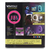 Vivitar Creator Series 18" Full Color Ring Light Set - Image 1