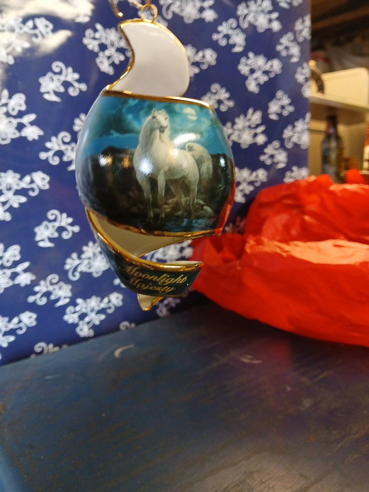 Bradford Exchange Moonlight Majesty Horse Ornament