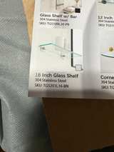 JQK Stainless Steel glass shelves for Bathroom - Image 4