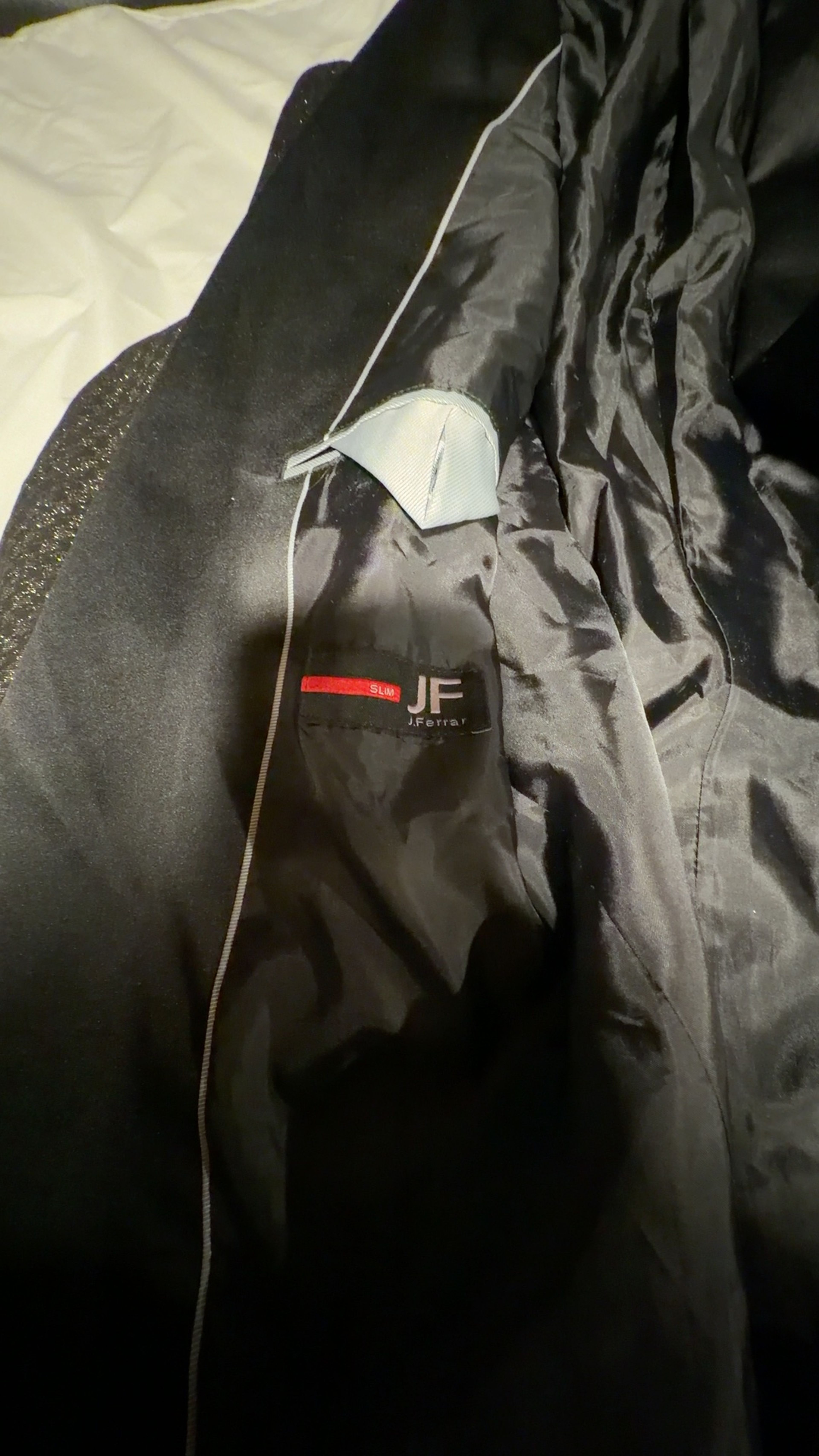 JF Ferrar Black Slim Fit Suit Jacket