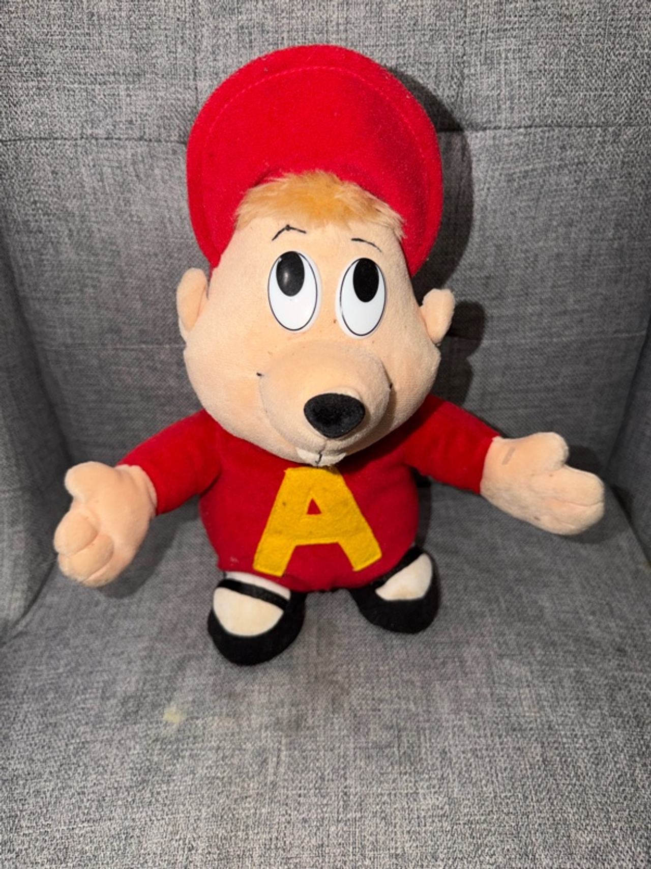 Talking Alvin and the Chipmunks Vintage Plush Toy SINGING SONG MUSIC 