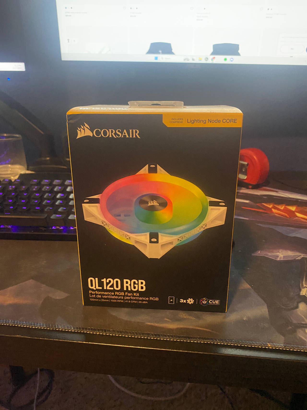Corsair QL120 RGB Performance RGB Fan Kit