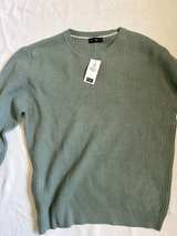 Regular Fit Waffle Jumper Navy Blue - Image 3