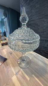 Indiana Glass Diamond Cut Pedestal Candy Dish - Image 7