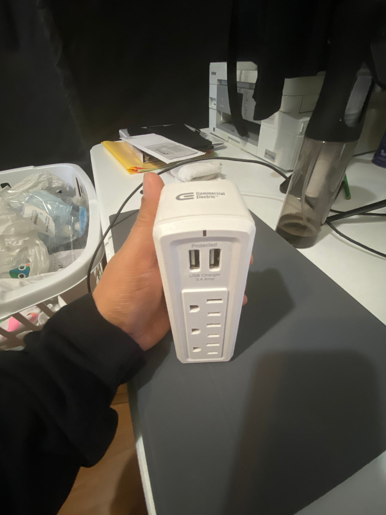 Commercial Electric Surge Protector with USB Ports