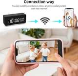 5G WiFi Hidden Camera Alarm Clock - Image 2