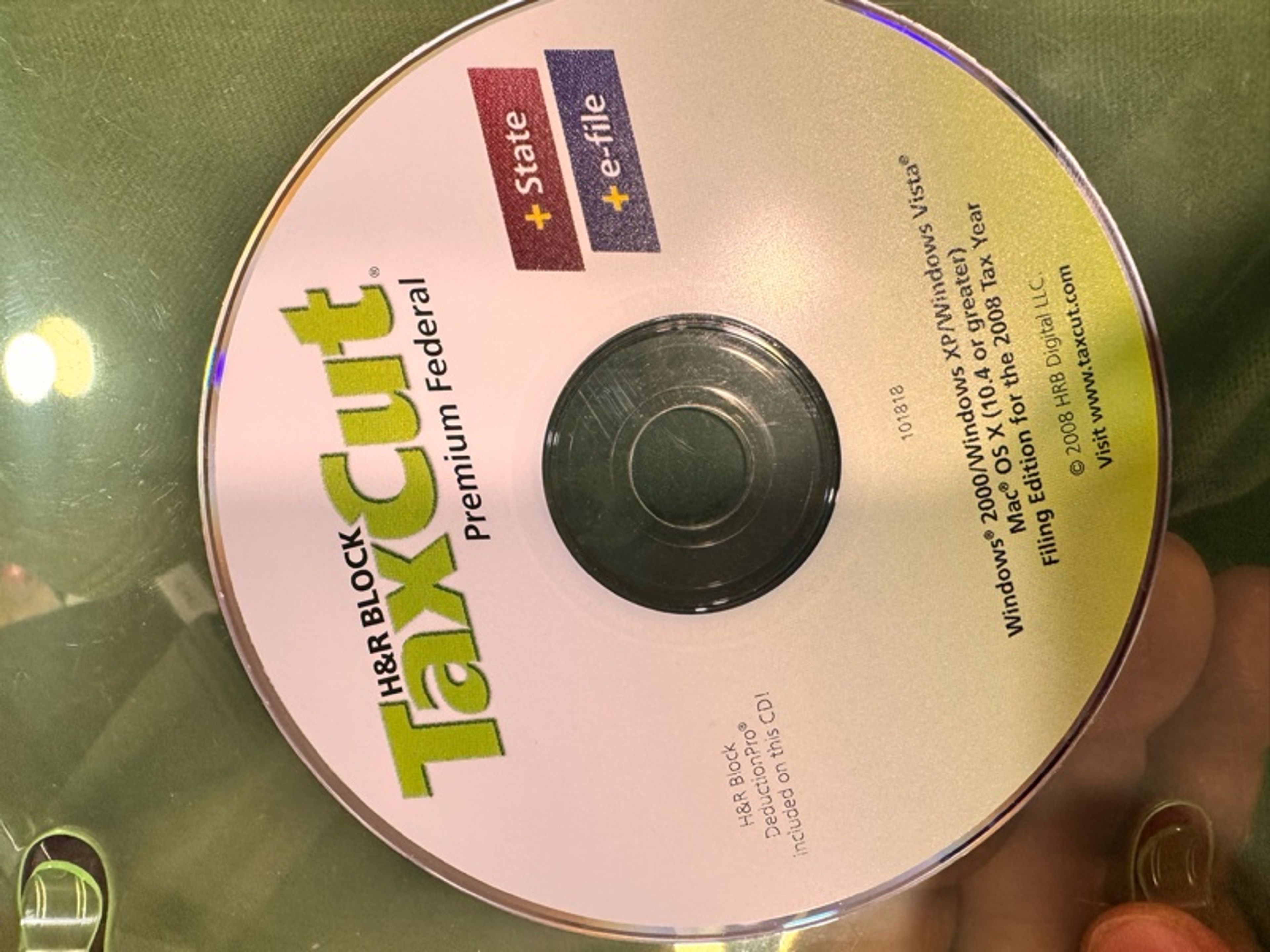 H&R Block TaxCut 2008 Premium Federal + State