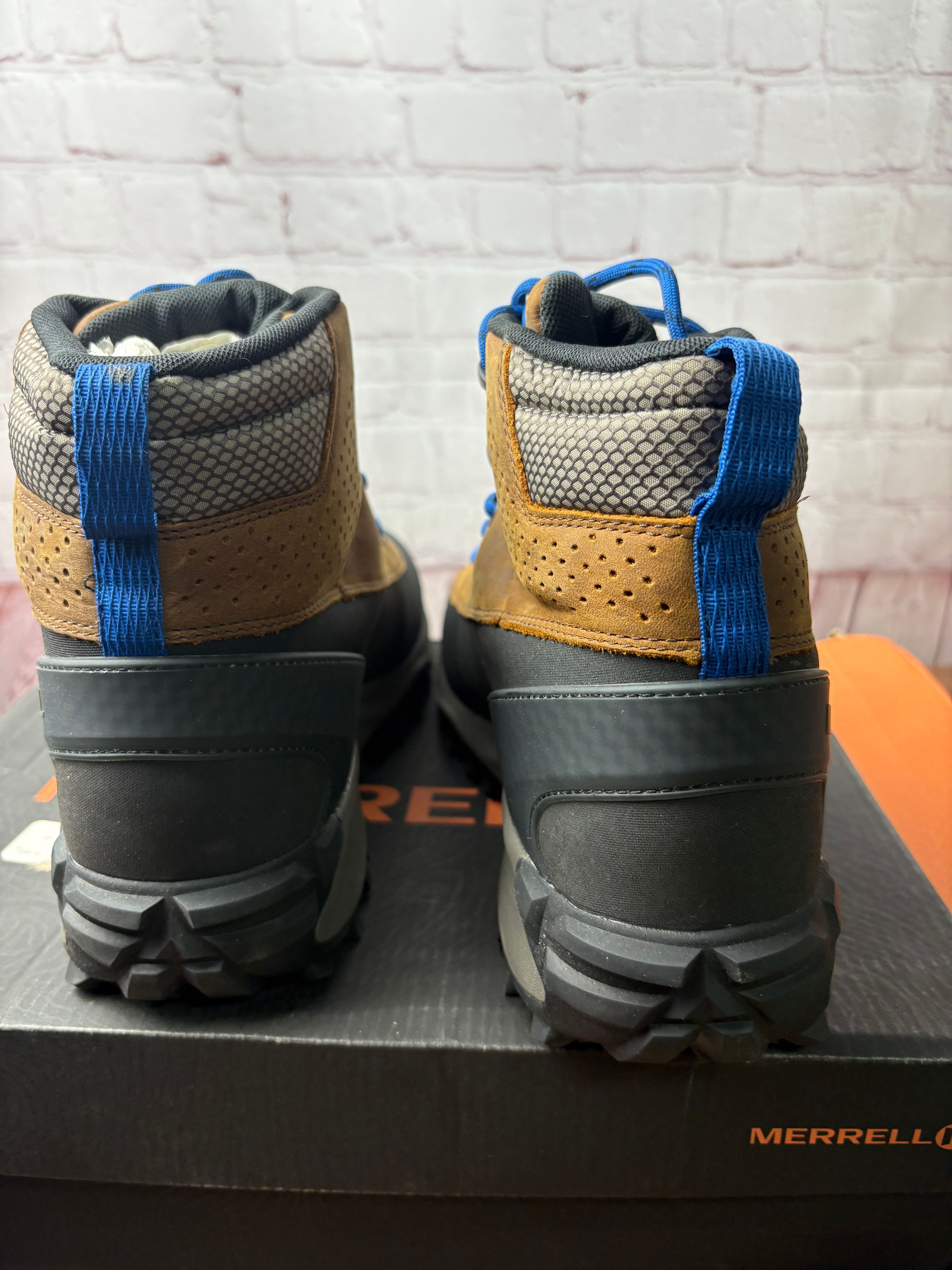 Merrell Thermo Kiruna Mid Shell Waterproof Men's Boot Tan size 10.5 - Image 5