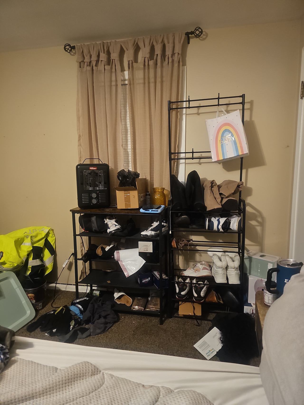 4-Tier Industrial Shoe Rack Organizer
