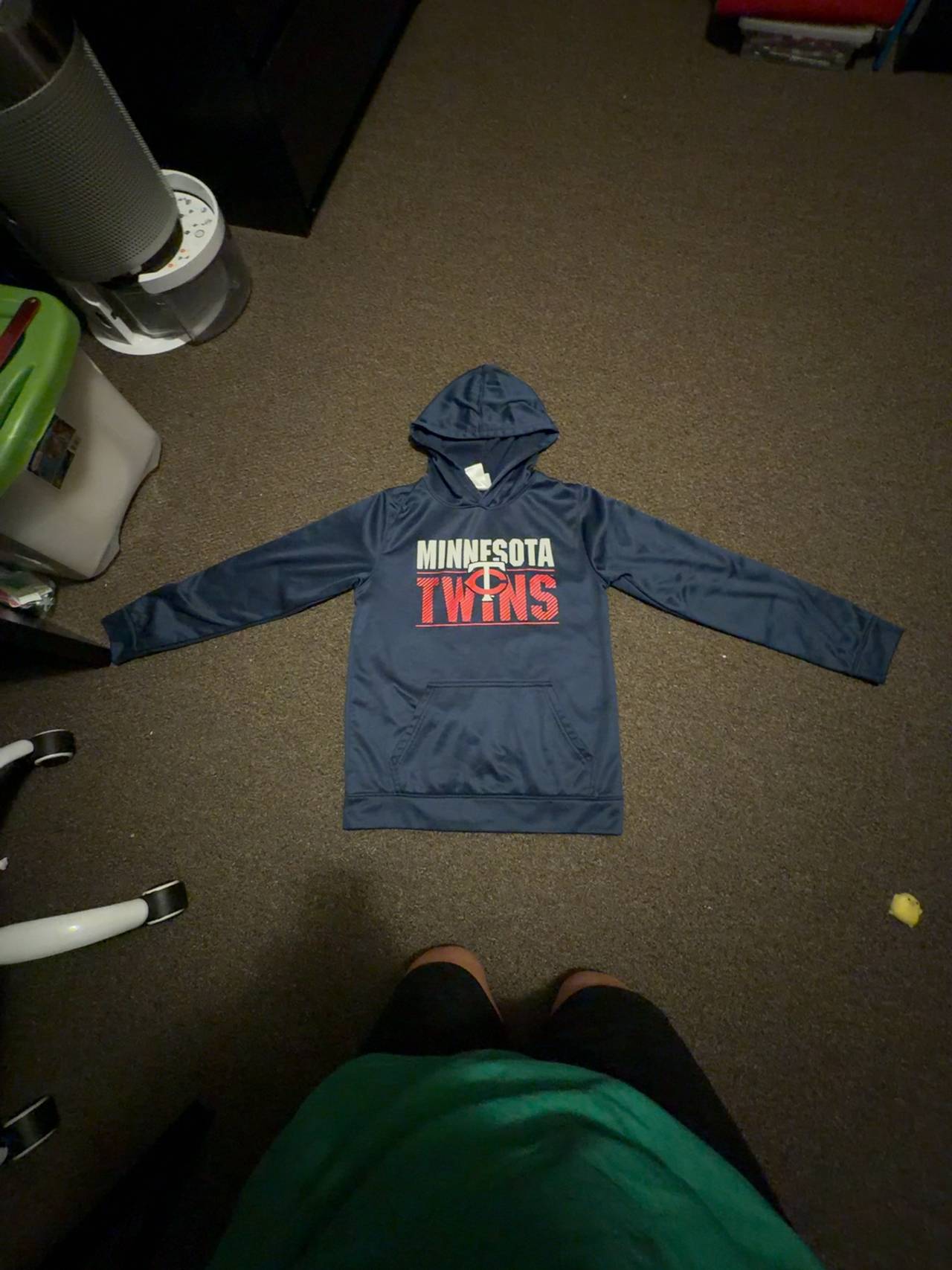 Nike Minnesota Twins Club Slack Pullover Hoodie Navy