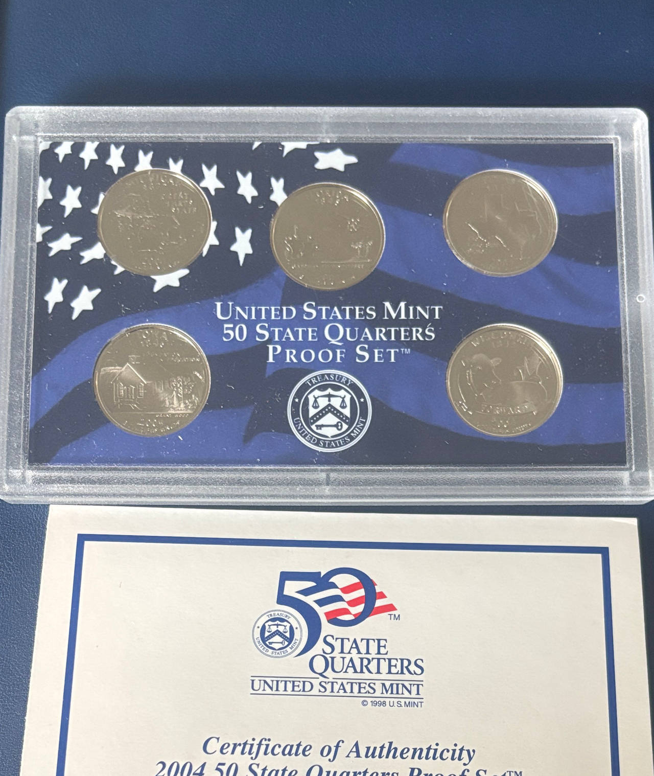 2004 United States Mint 50 State Quarters Proof Set