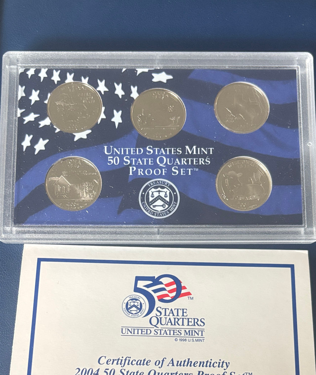 2004 United States Mint 50 State Quarters Proof Set