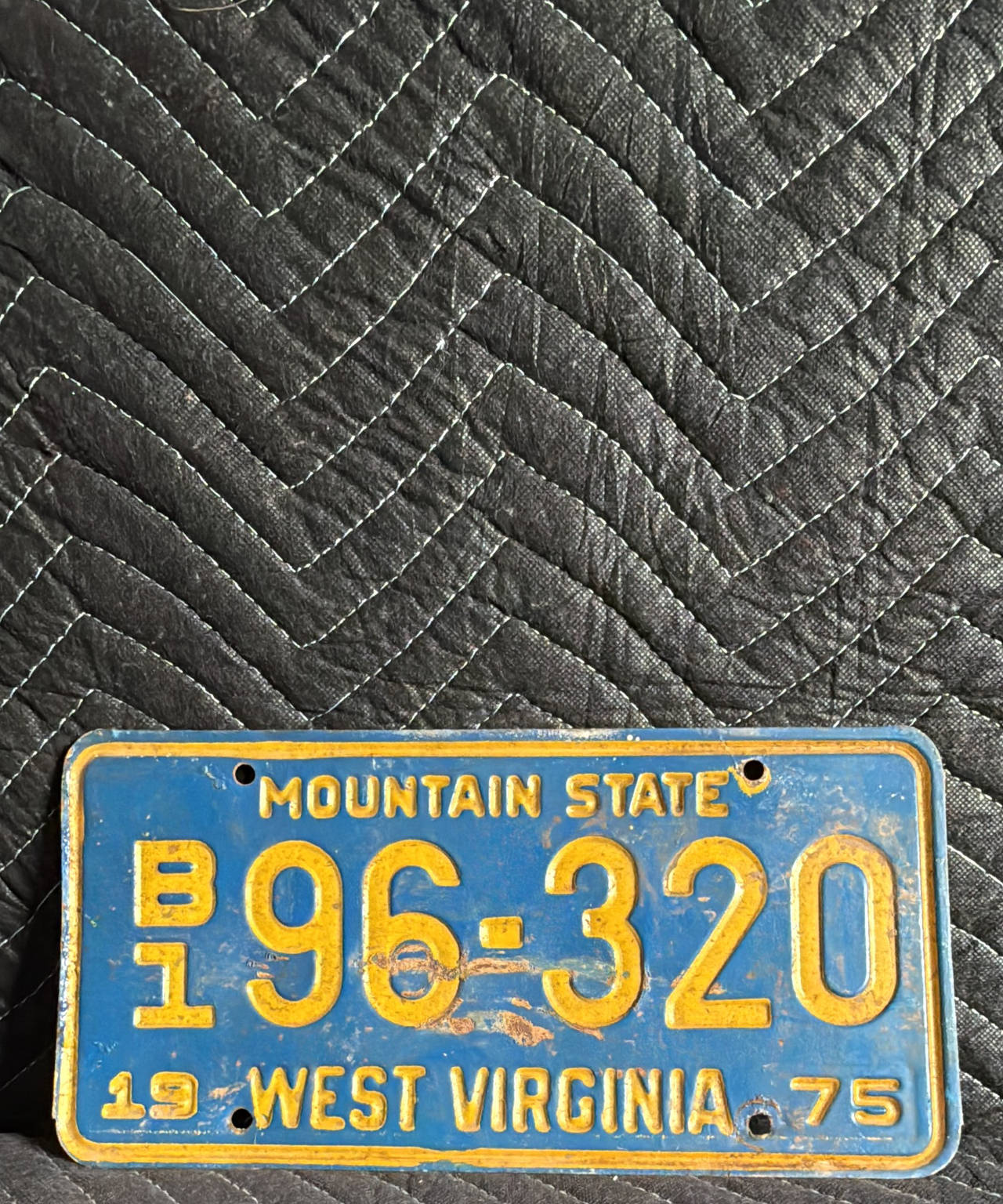 1975 West Virginia License Plate