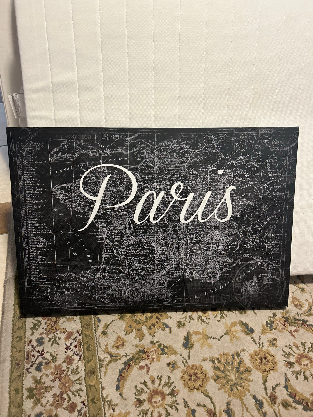 Paris Map Wall Art