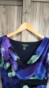 Lauren Ralph Lauren Floral Cowl Neck Sheath Dress size 4P - Image 2