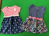 Toddler Girl 2T Dress Lot - Floral & Sailboat Designs - Image 1