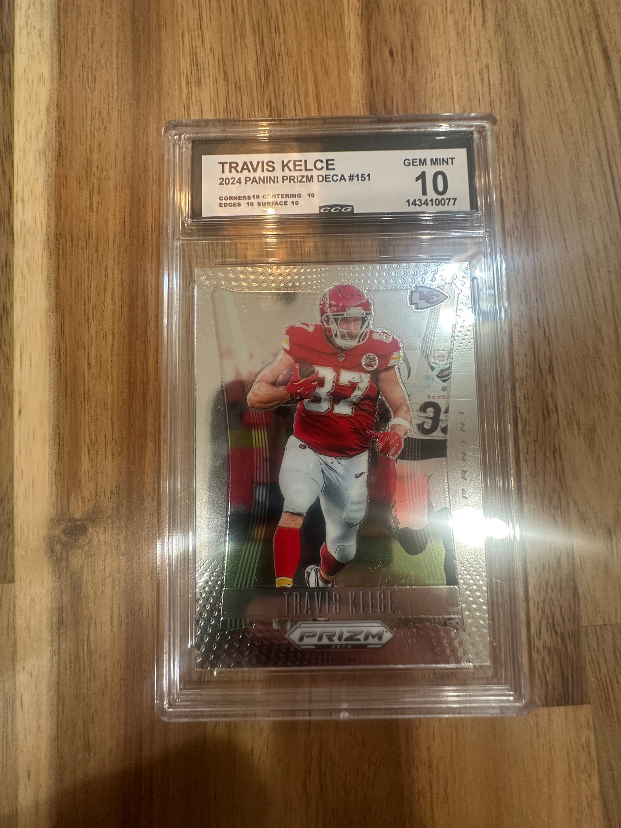 2024 Panini Prizm Deca Travis Kelce #151 CCG 10 Gem Mint