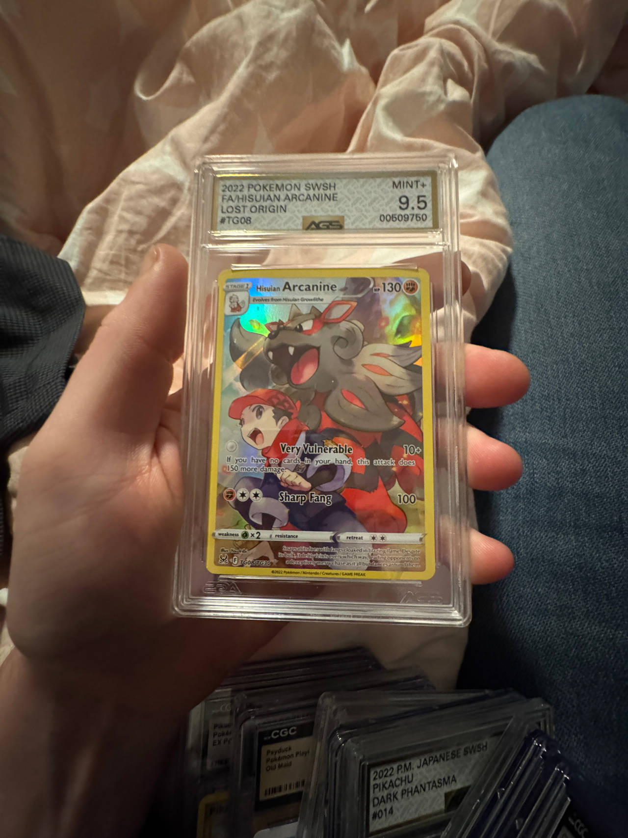 2022 Pokemon Sword & Shield Lost Origin Hisuian Arcanine Trainer Gallery TG08