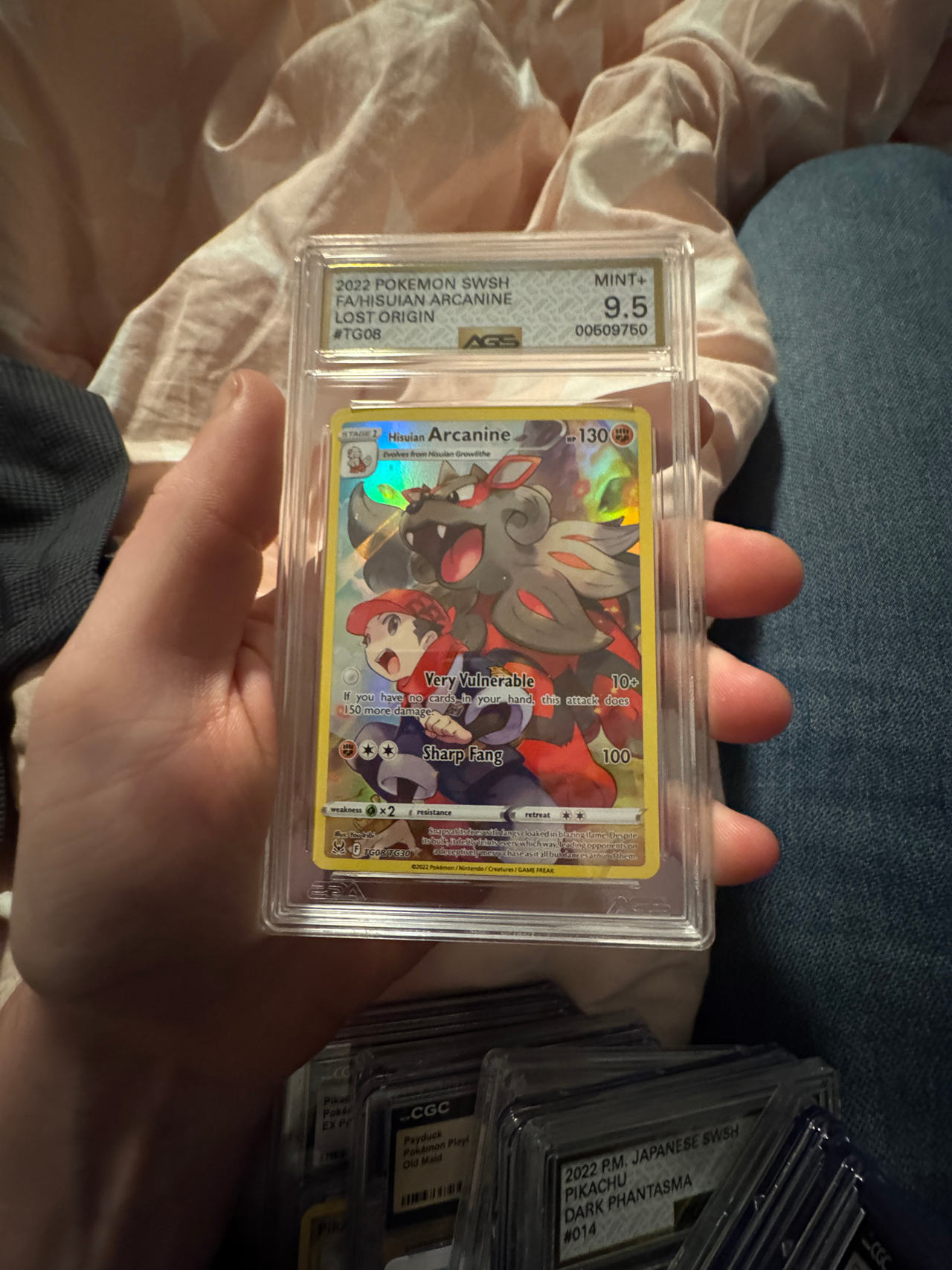 2022 Pokemon Sword & Shield Lost Origin Hisuian Arcanine Trainer Gallery TG08