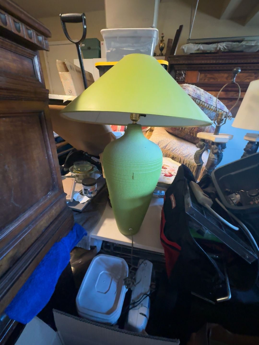 Gregory Van Pelt Flute Chicago Cardboard Urn Lamp Purple