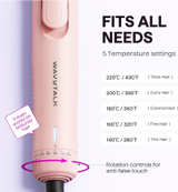 Wavytalk Airflow Styler Curling Iron, Cool Curl, 360° Cool Air LockIn Light Pink - Image 4