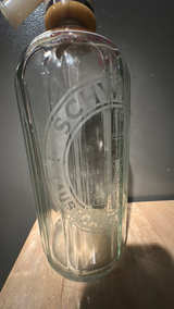 Vintage Glass Seltzer Bottle Soda water Schweppes  - Image 5