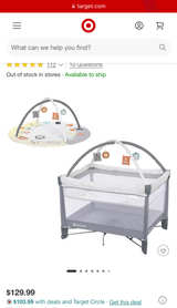 Baby Trend Quick Fold Playard with Play Mat - Image 1