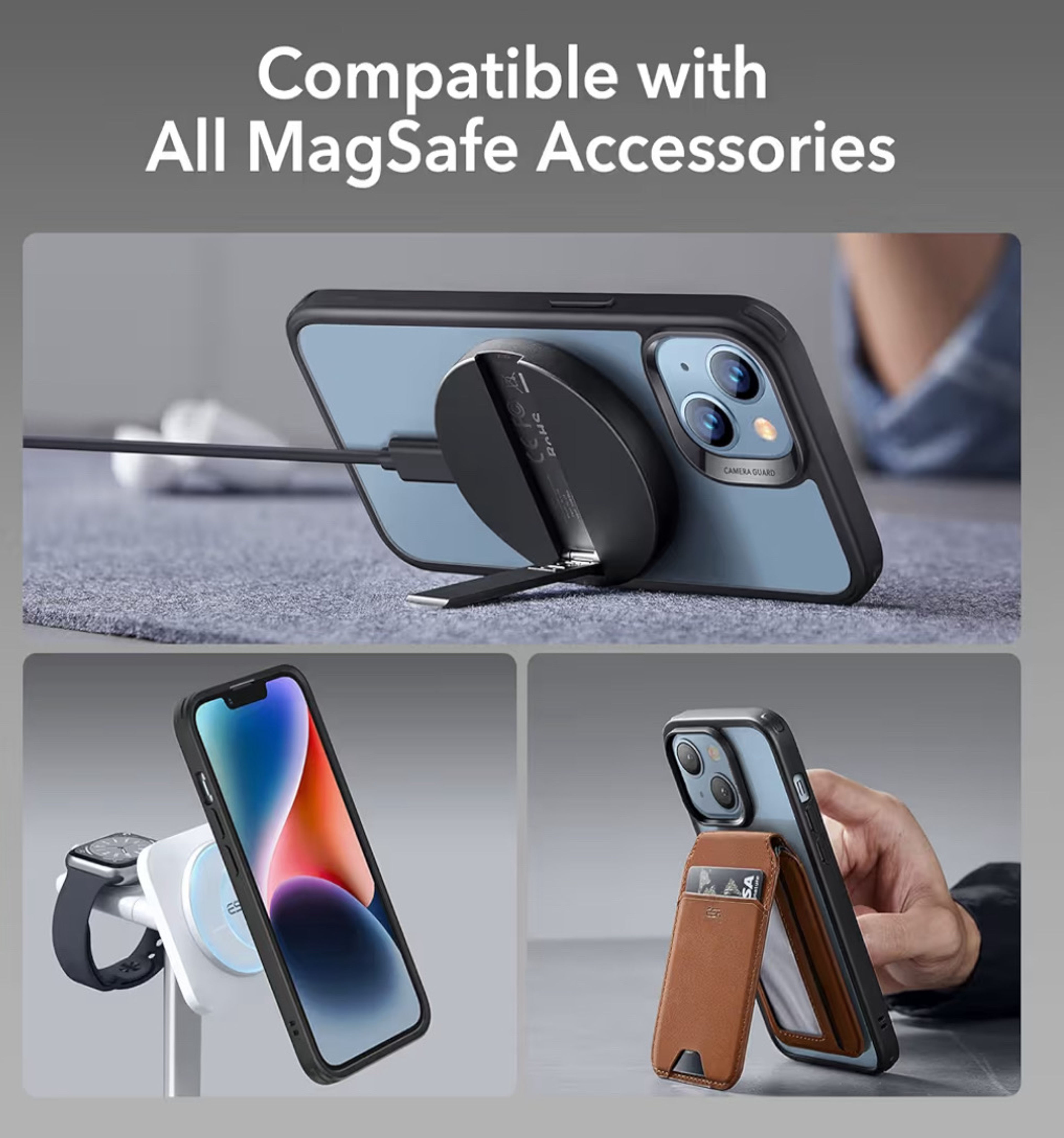 ESR for iPhone 14 /iPhone 13 Case, Compatible with MagSafe, Shockproof Military - Image 3