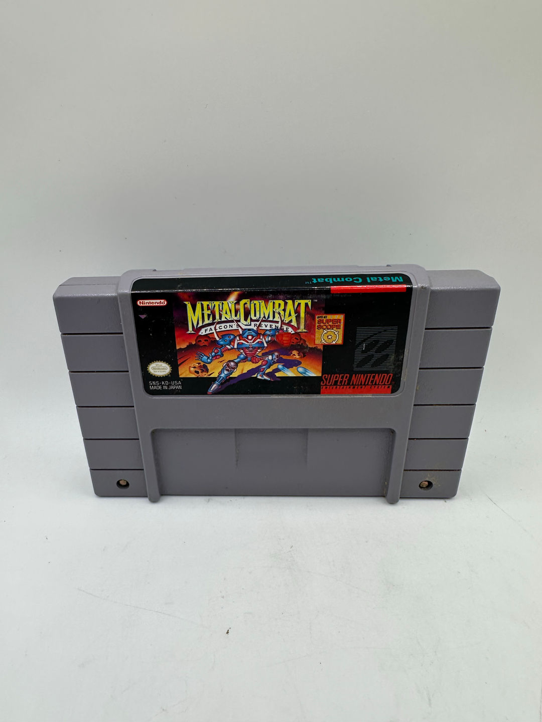 Metal Combat: Falcon's Revenge - Super Nintendo - TESTED - Very Nice