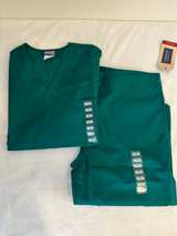 Cherokee V-Neck Scrub Top Hunter Green - Image 2