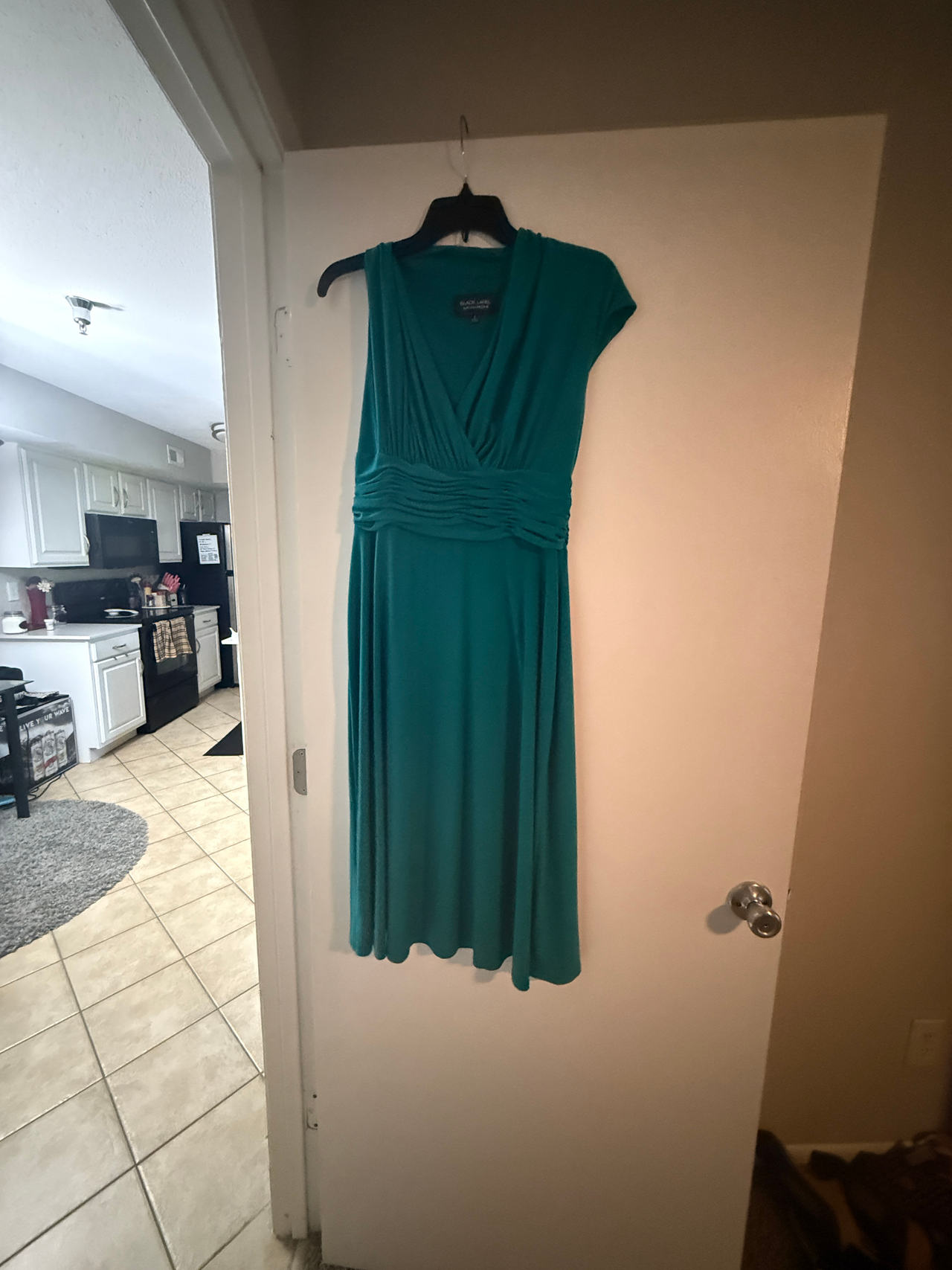 Teal Knee-Length Dress
