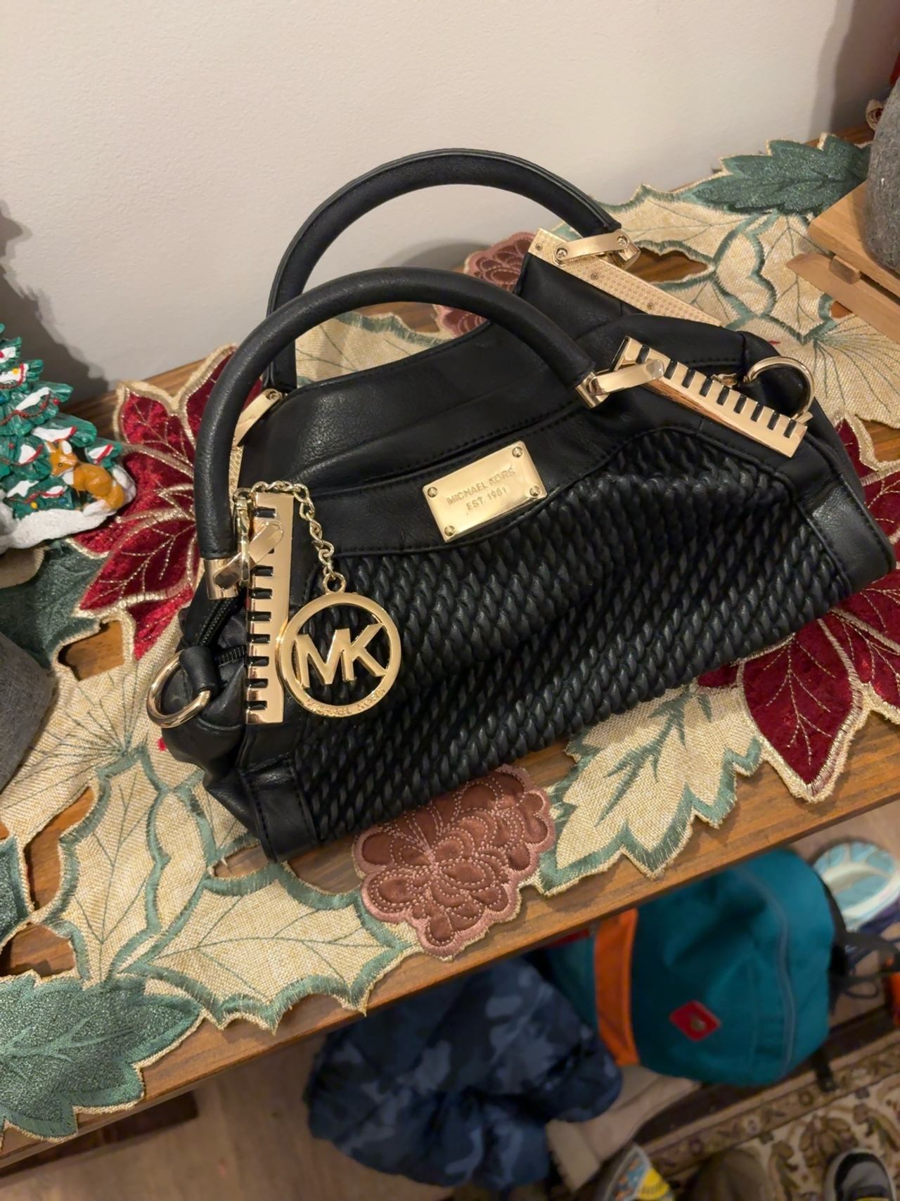 Black Leather Purse