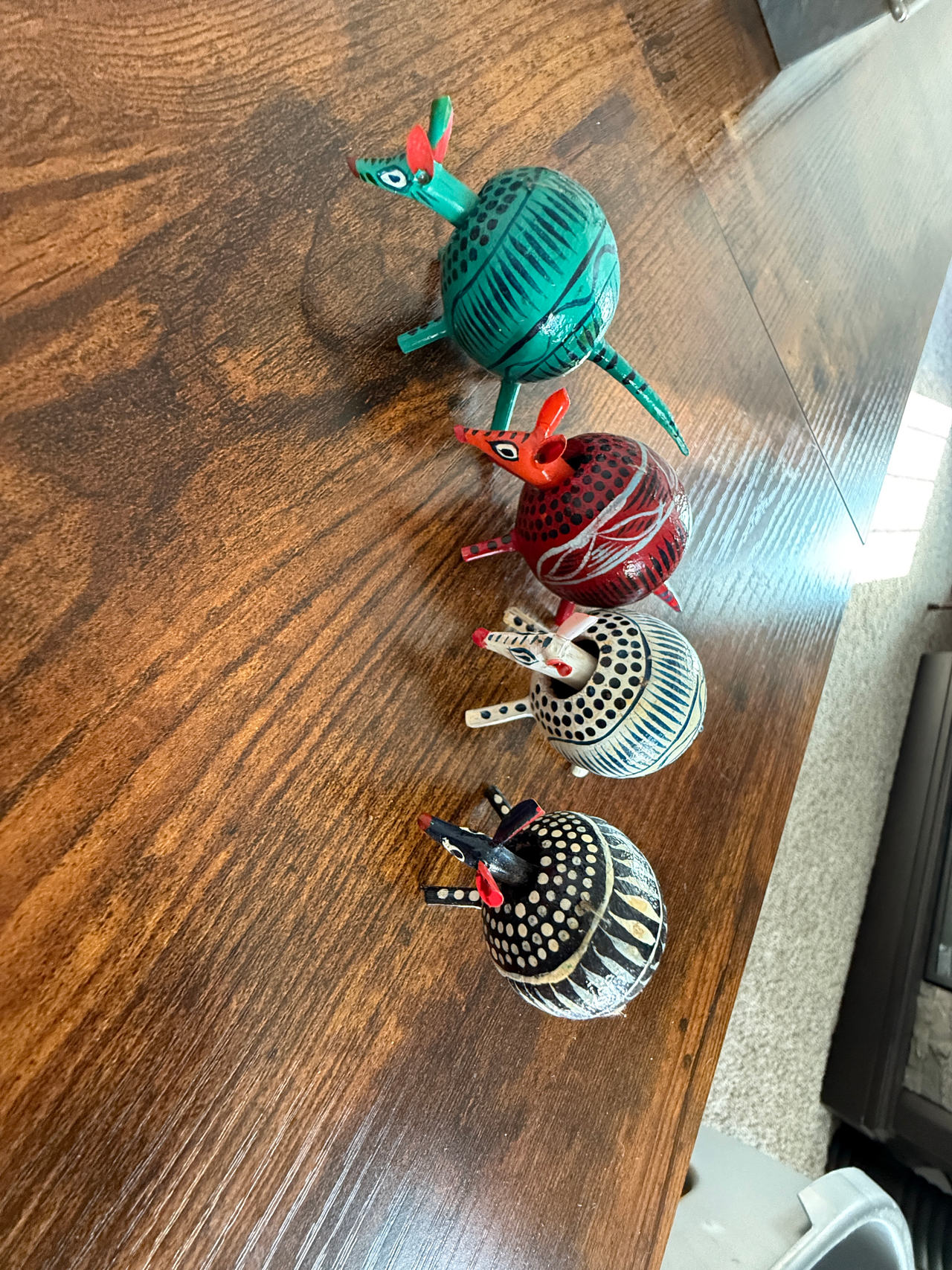 Oaxacan Alebrije Armadillo Figurines