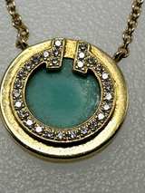 Tiffany T Turquoise and Diamond Necklace - Image 1