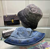 Louis Vuitton Monogram Bucket Hat blue and black in stock, receipt. Any size - Image 4